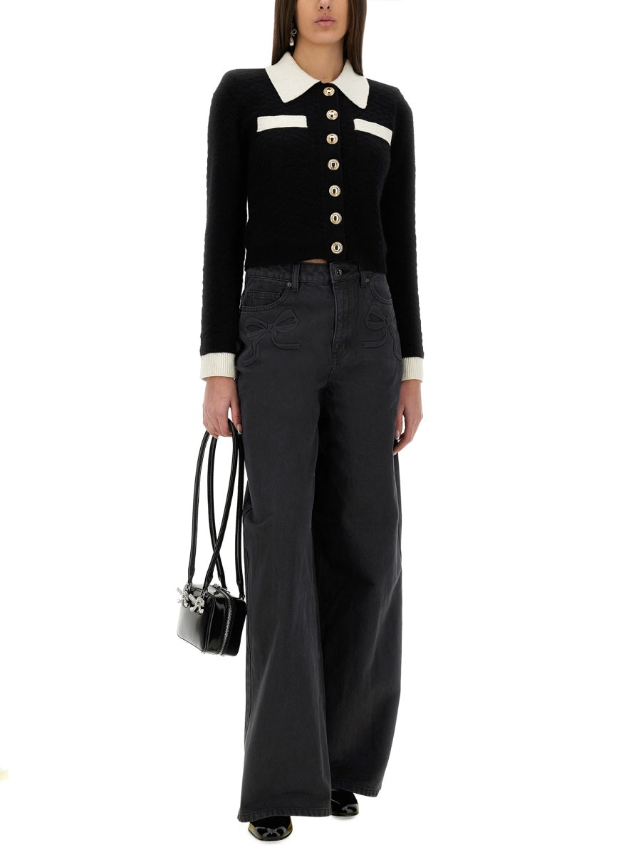 Self-Portrait Denim - Grey | Wanan Luxury