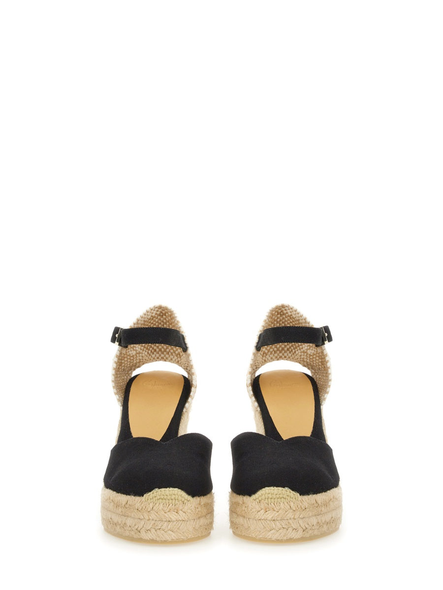 Castañer Wedges - Black | Wanan Luxury