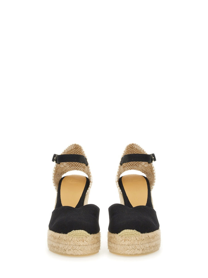Castañer Wedges - Black | Wanan Luxury