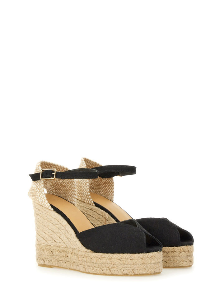 Castañer Wedges - Black | Wanan Luxury
