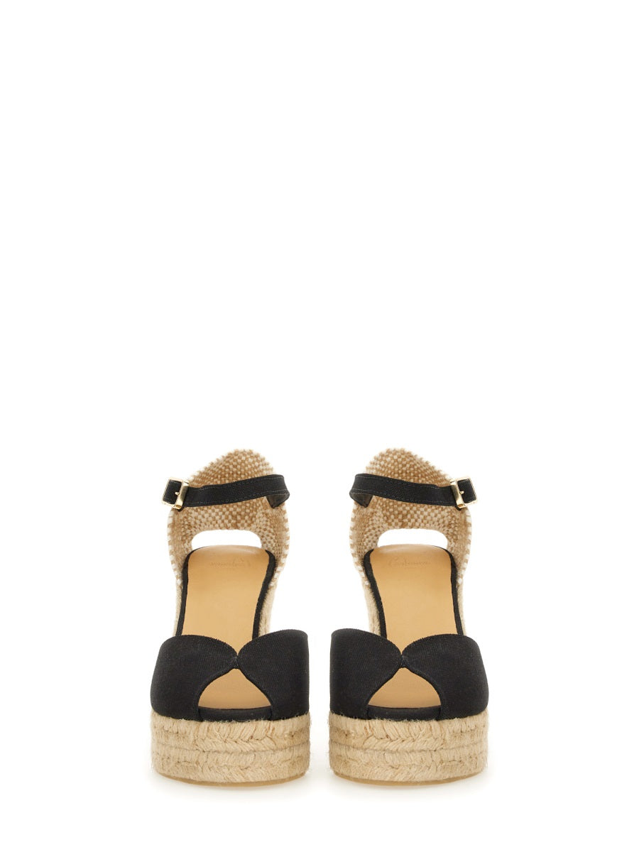 Castañer Wedges - Black | Wanan Luxury