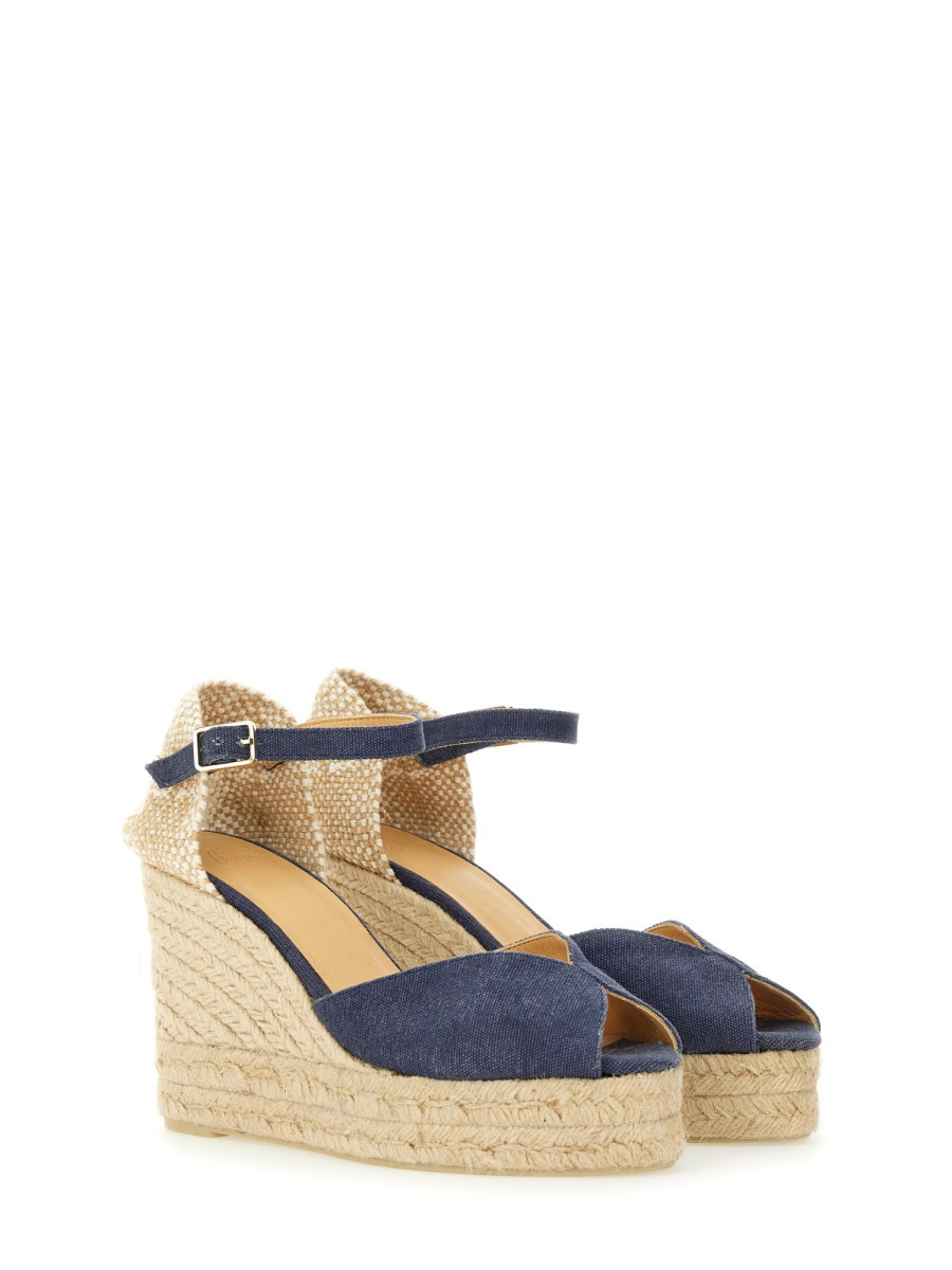 Castañer Wedges - Blue | Wanan Luxury