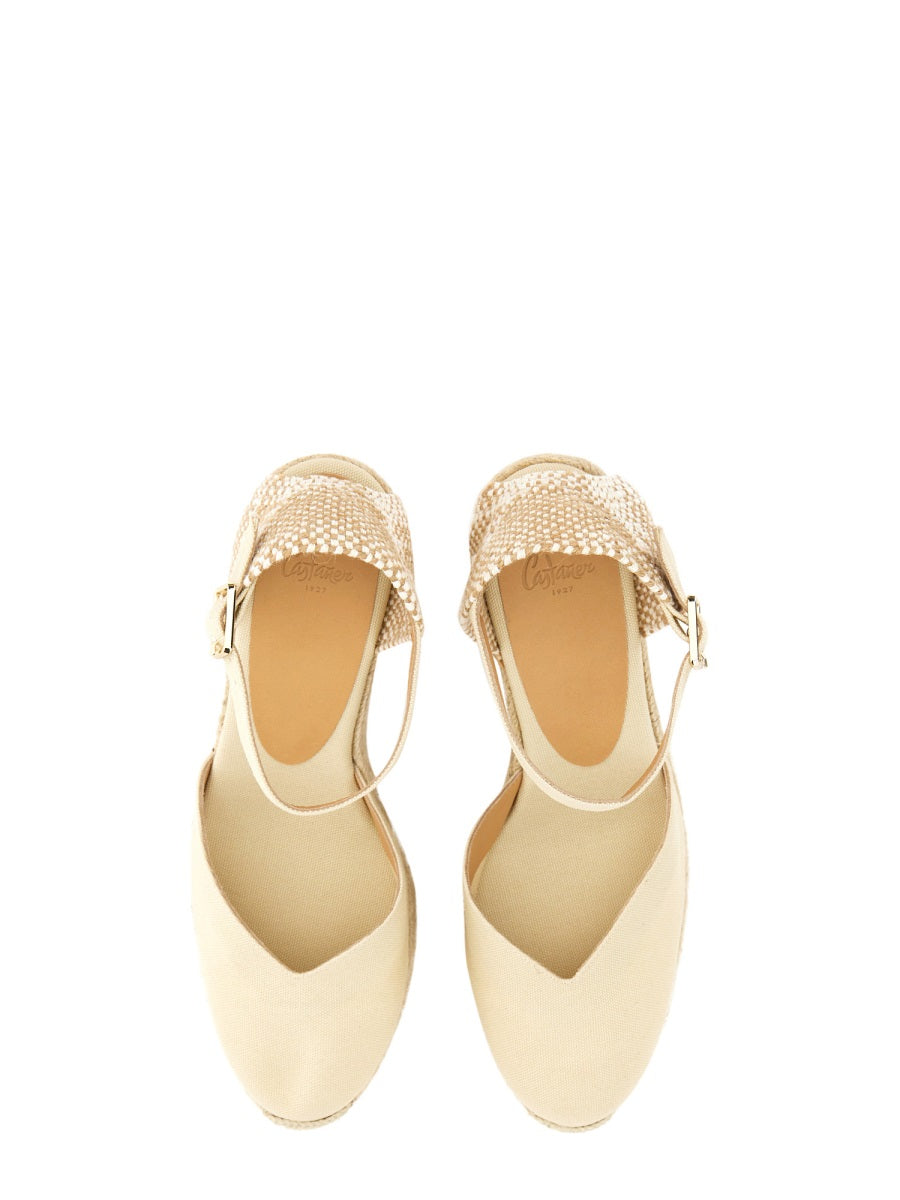 Castañer Wedges - White | Wanan Luxury