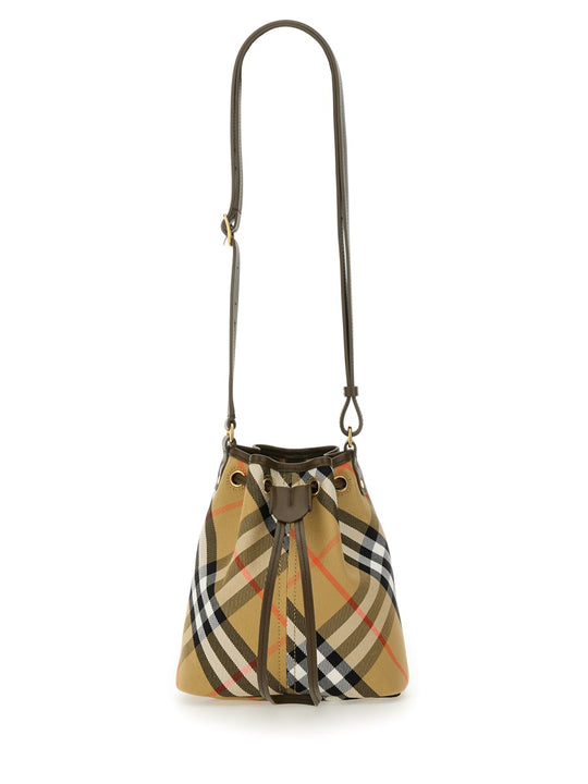 Mini "Check" Bucket Bag
