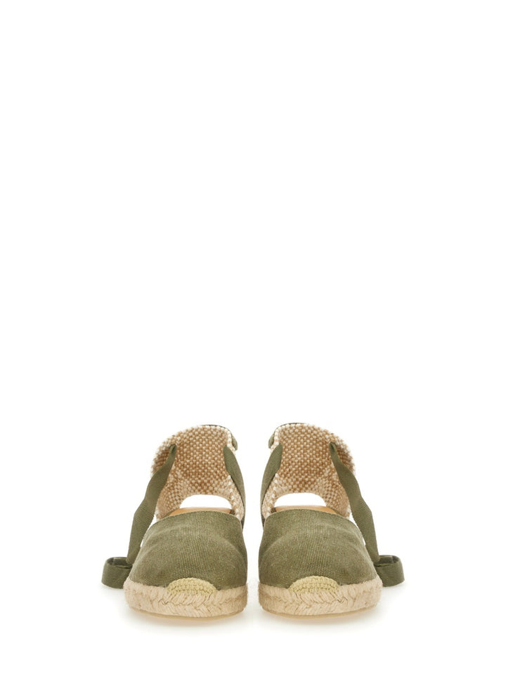 Castañer Wedges - Green | Wanan Luxury