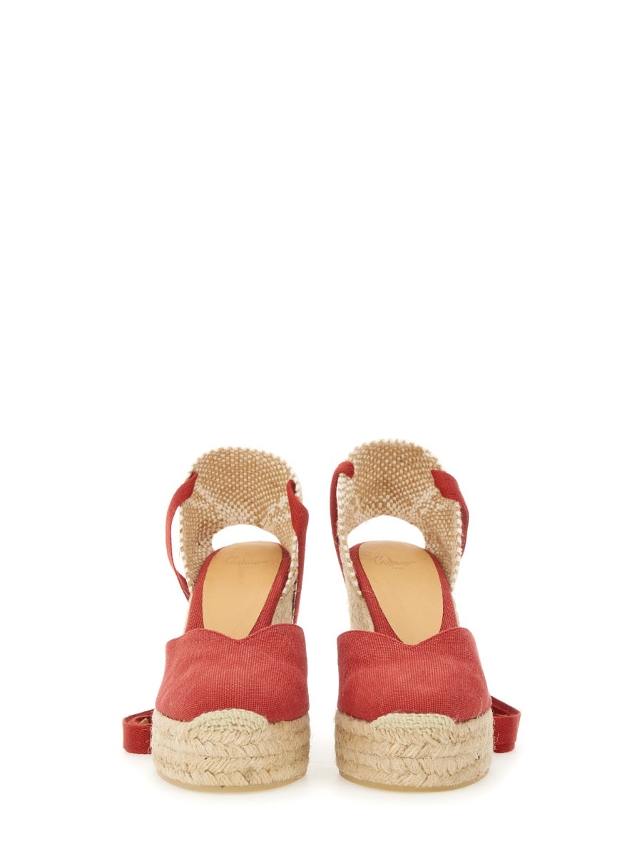 Castañer Wedges - Red | Wanan Luxury