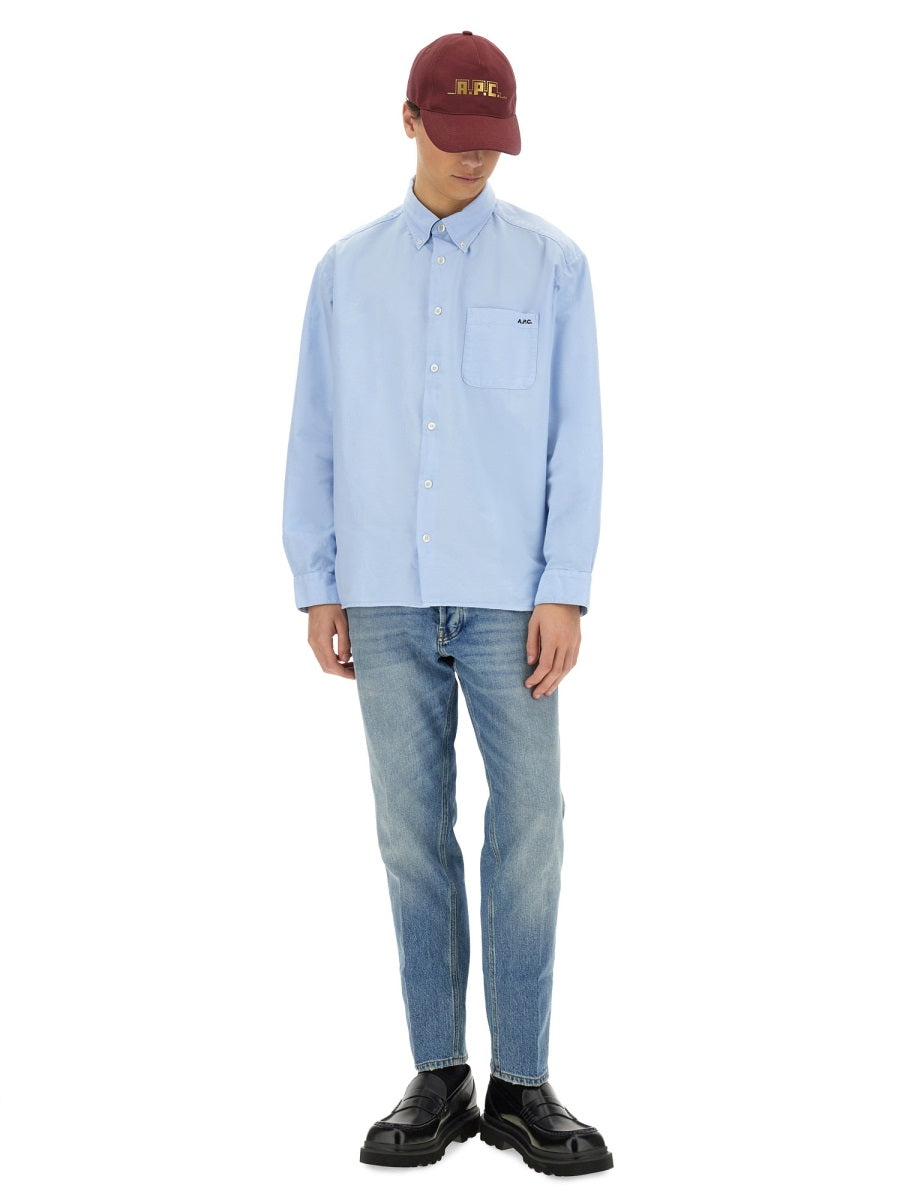 A.P.C. Shirts - Light Blue | Wanan Luxury