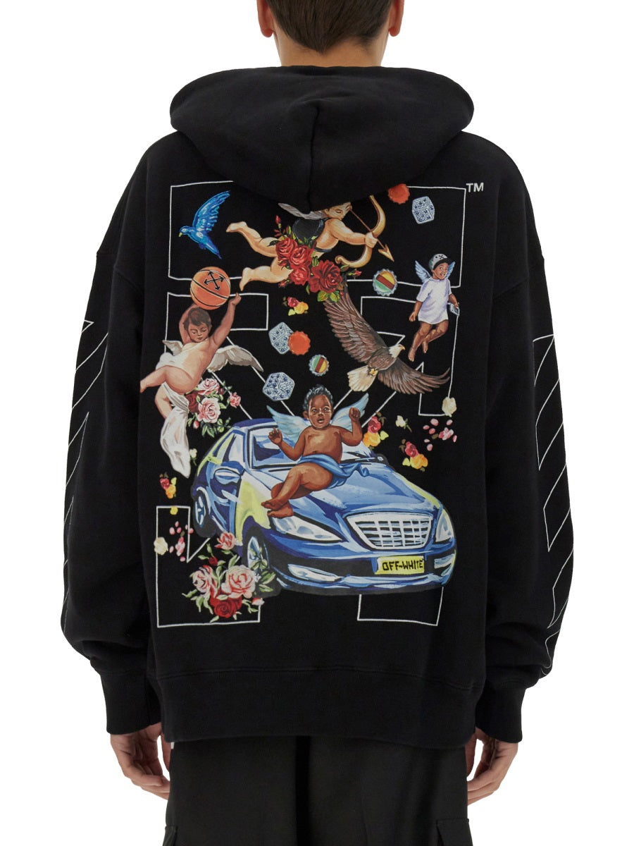 Off-White Sweatshirts - Black | Wanan Luxury