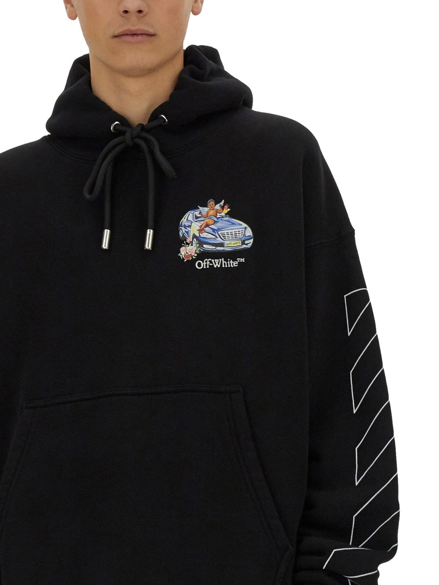 Off-White Sweatshirts - Black | Wanan Luxury