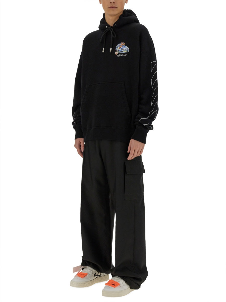 Off-White Sweatshirts - Black | Wanan Luxury