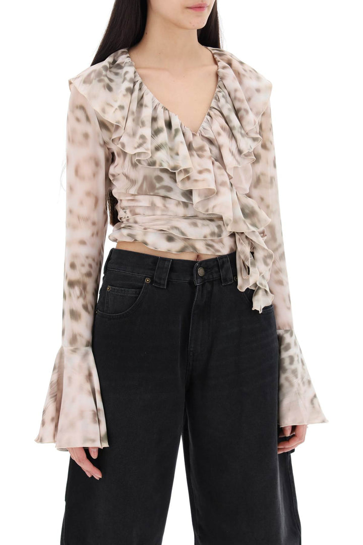 Top In Chiffon Con Volant