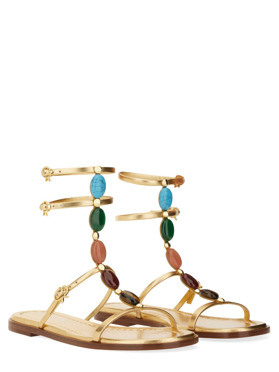 Gianvito Rossi Sandals - Gold | Wanan Luxury