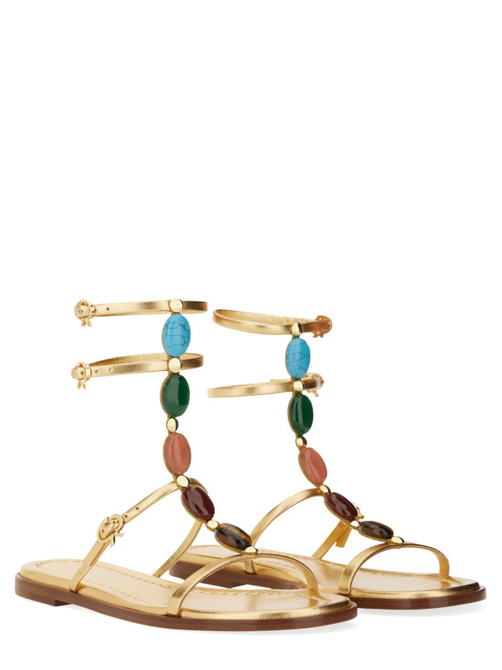 Gianvito Rossi Sandals - Gold | Wanan Luxury