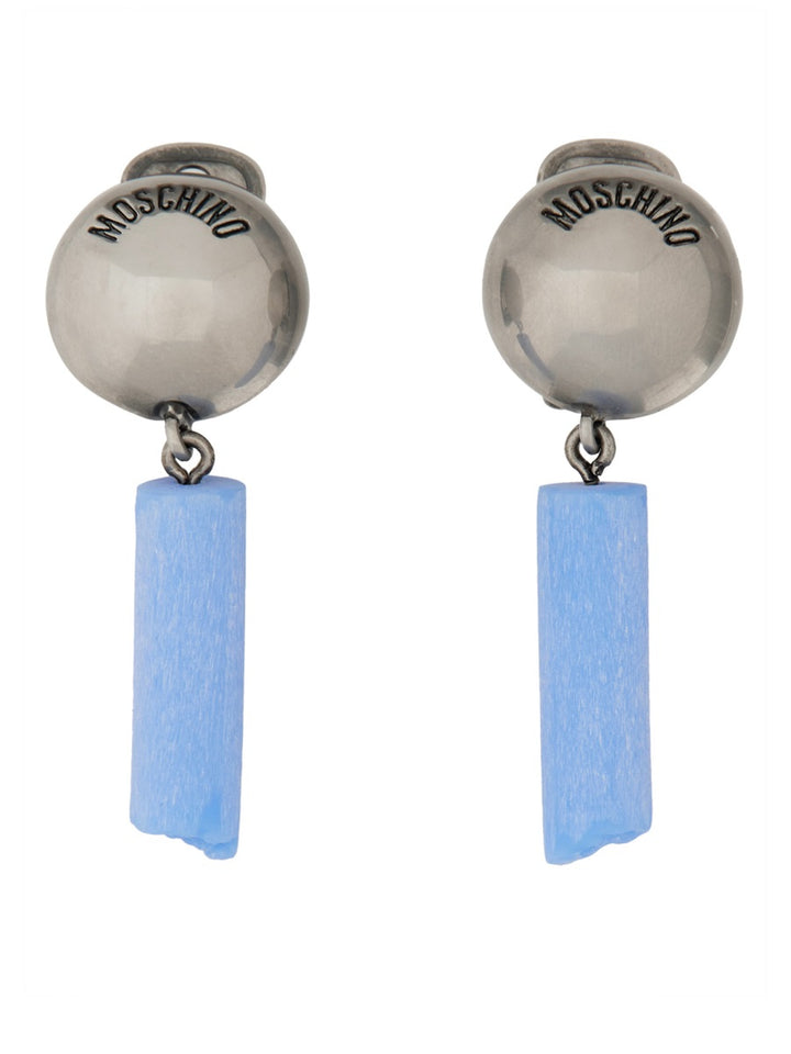 Moschino Earrings - Light Blue | Wanan Luxury