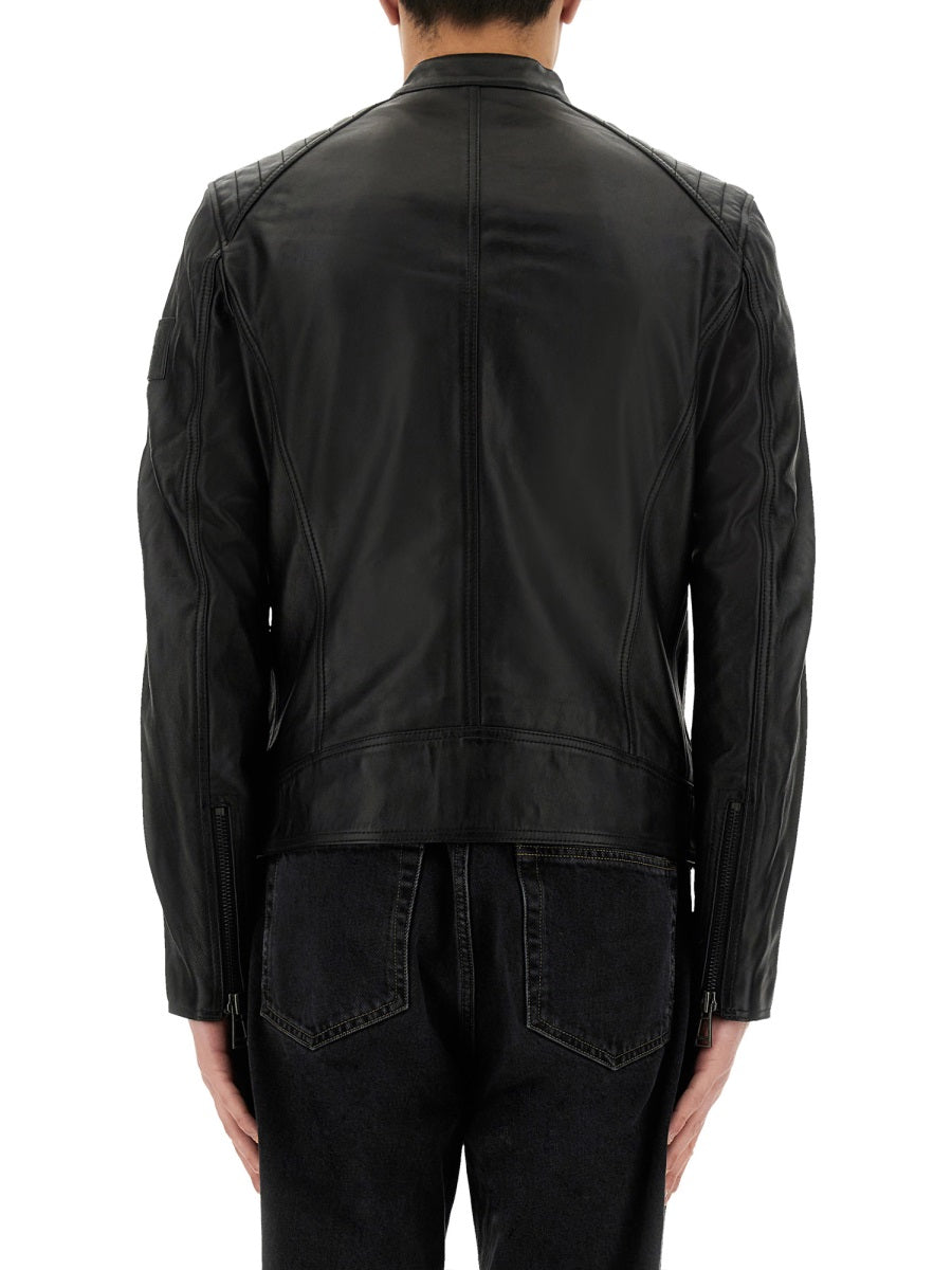 Belstaff Leather Jackets - Black | Wanan Luxury