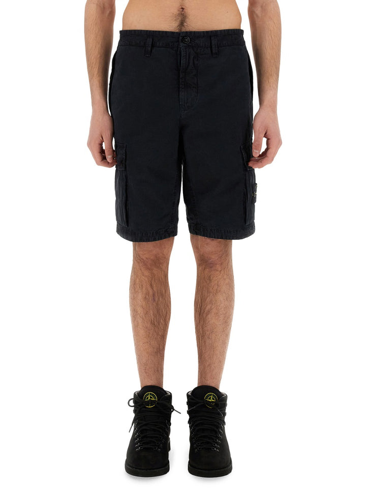 Stone Island Shorts - Blue | Wanan Luxury