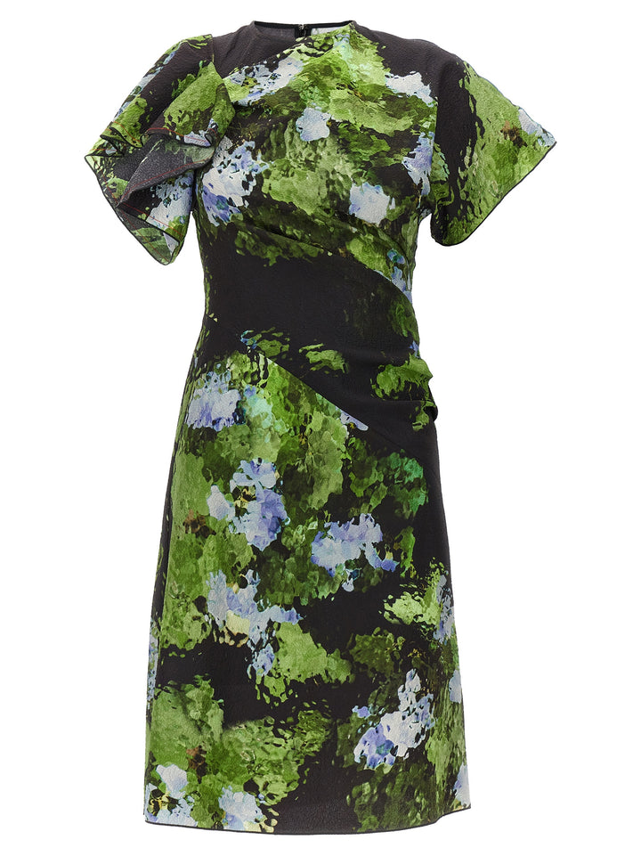 Victoria Beckham Floral Printed Dress Dresses - Multicolor | c6a75922e9fe7a5900950eff8095e12cd2bd8eb8