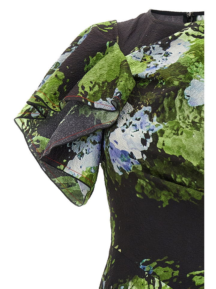 Victoria Beckham Floral Printed Dress Dresses - Multicolor | 8d4a5814de5ed93e1e929eb58e2df12ba1ce7c33