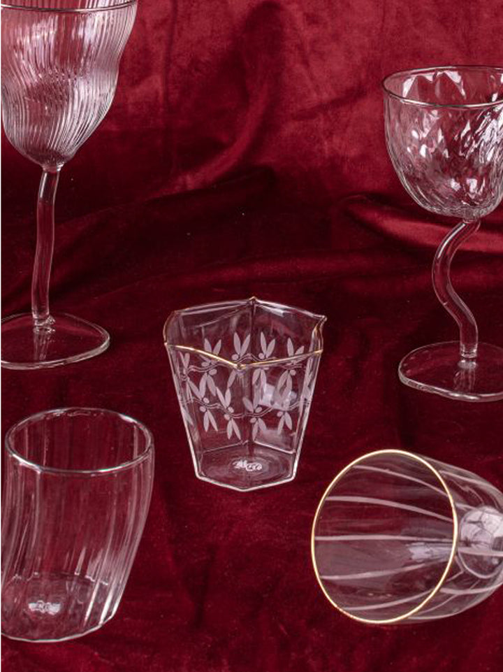 Traditional Glasses And Bottles Transparent