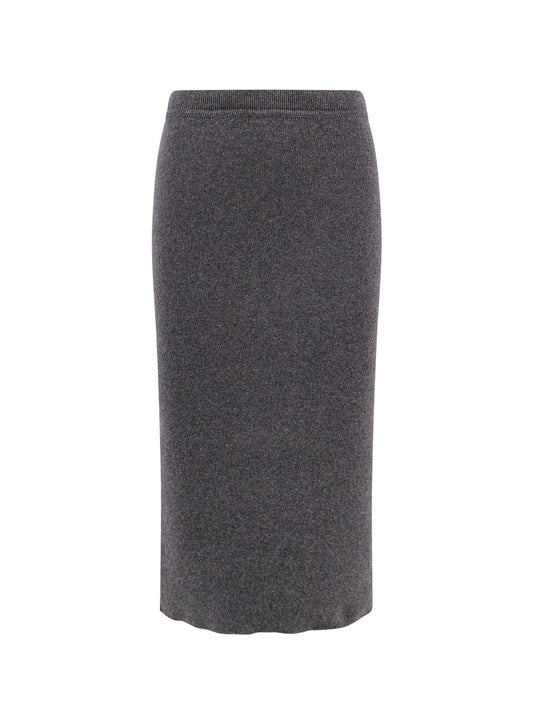 Cashmere And Cotton Pencil Skirt