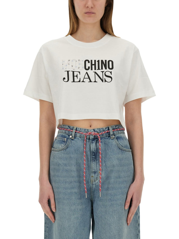 Moschino Jeans T shirts - White | Wanan Luxury