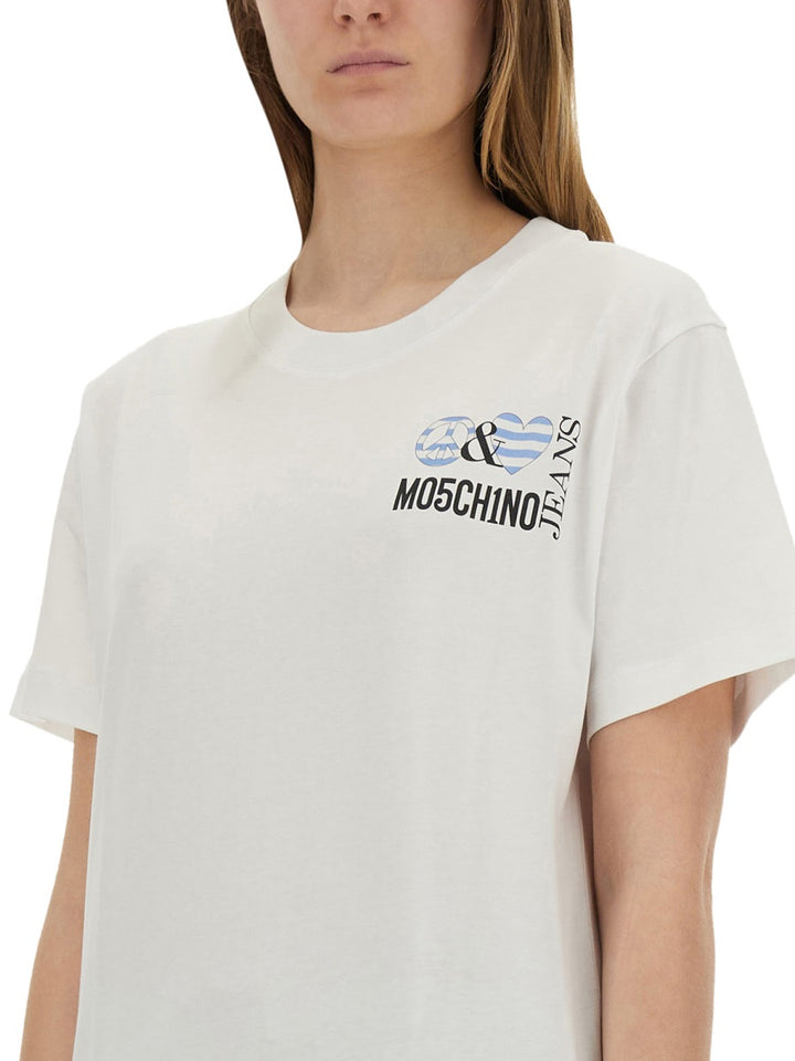 Moschino Jeans T shirts - White | Wanan Luxury