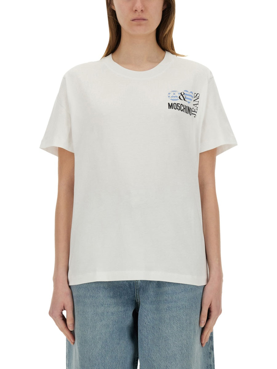 Moschino Jeans T shirts - White | Wanan Luxury