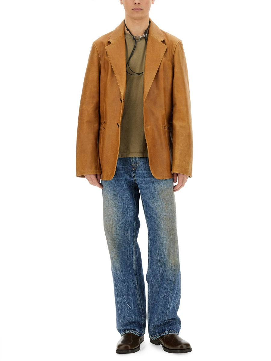 Our Legacy Leather Jackets - Brown | db19725b134b827a0b171ec17977a8709a4df962