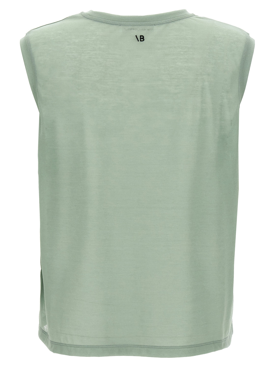 Victoria Beckham Logo Embroidery Top Tops - Green | 84129c2c36e8508906de035fa8e66c2d6d321e1e