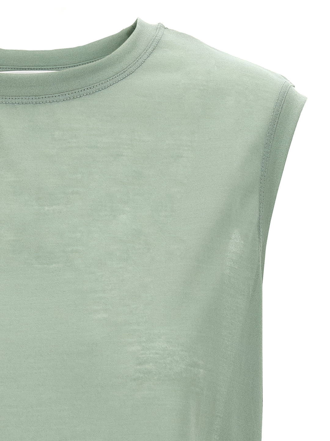 Victoria Beckham Logo Embroidery Top Tops - Green | 725436f755f62cc7dc0f95f4f5948db554596ad2