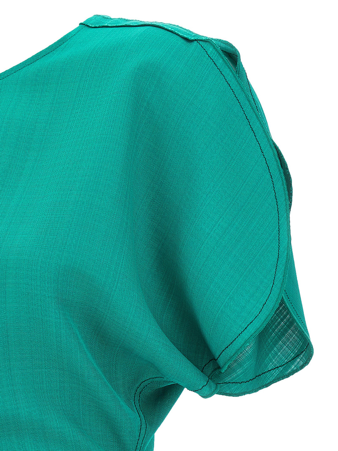 Victoria Beckham Gathered Waist Midi Dresses - Green | 80c8208d1eb37354c5e3a09aebaccecaf6a27d1c