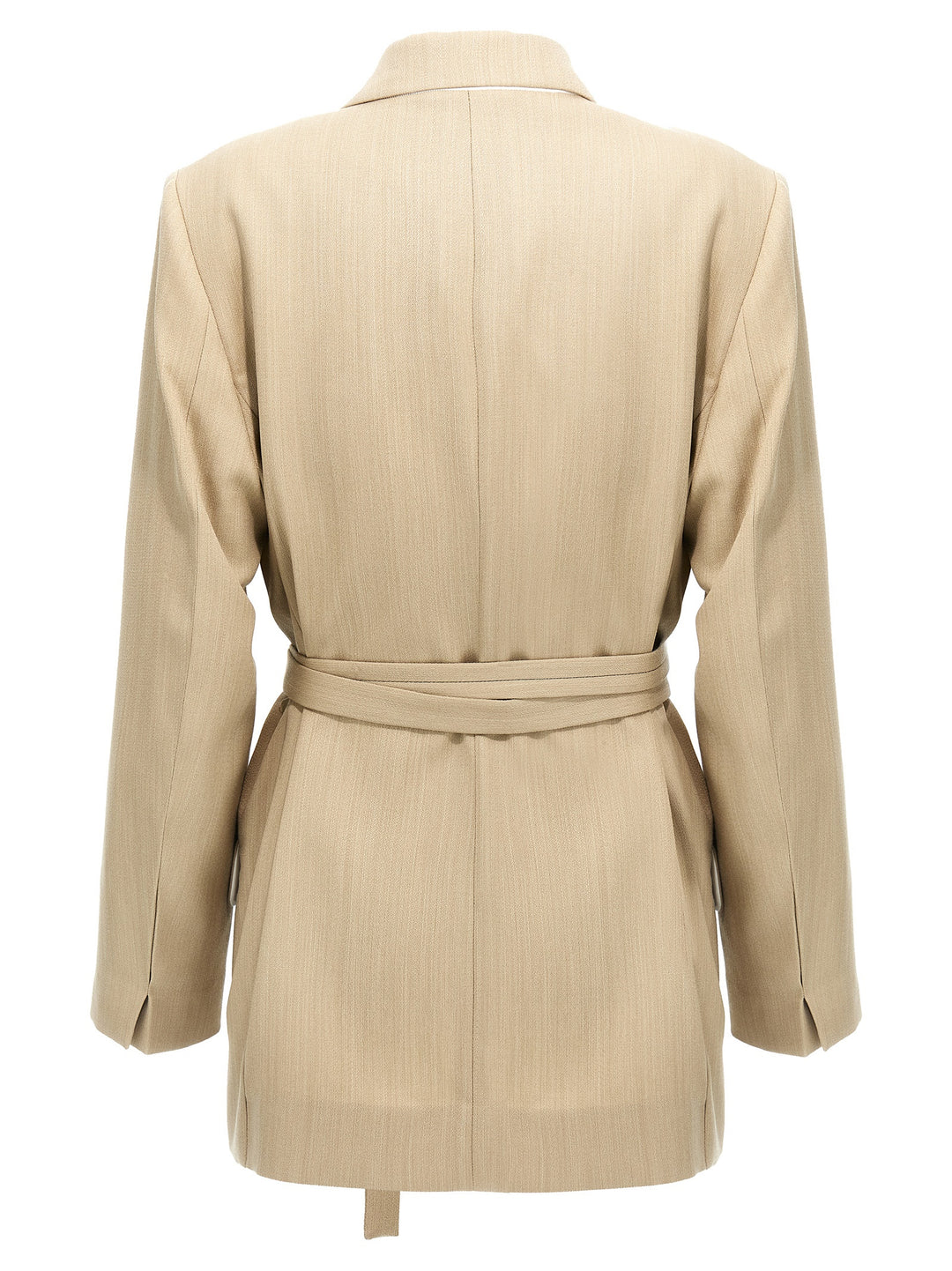 Belt Blazer Blazer And Suits Beige