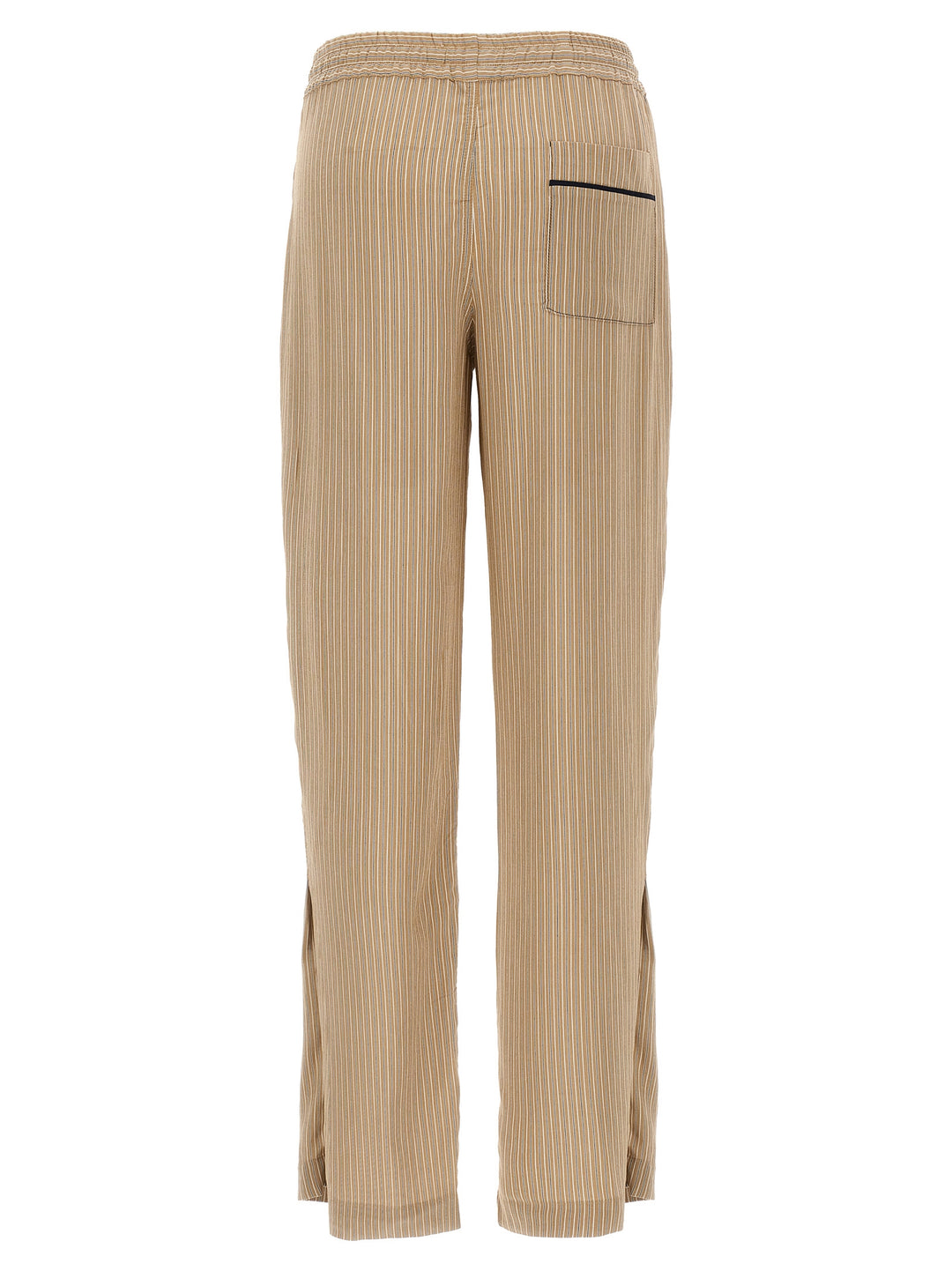 Victoria Beckham Pleat Detail Pyjama Pants - Brown | f3abb206958d5ee60a36b3ee5ca3035209a11733