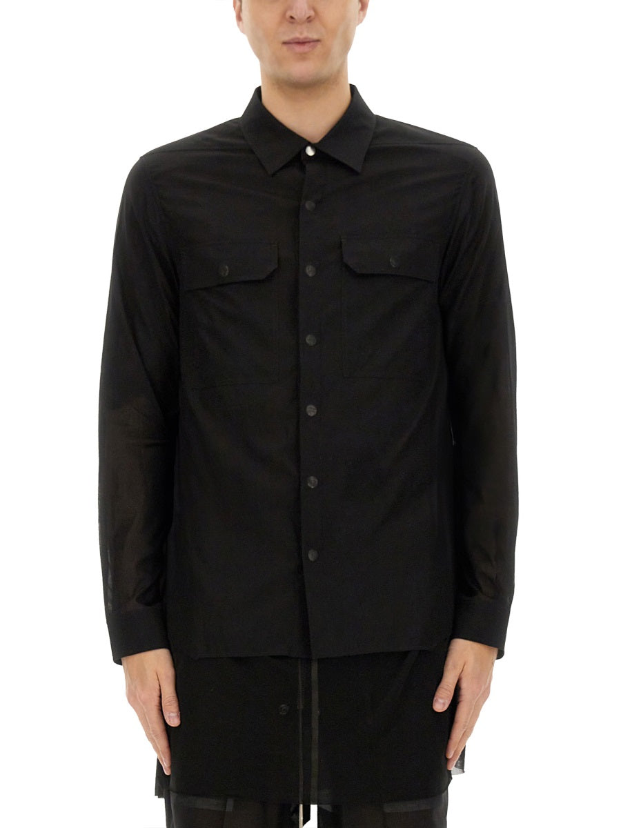 Rick Owens Shirts - Black | Wanan Luxury
