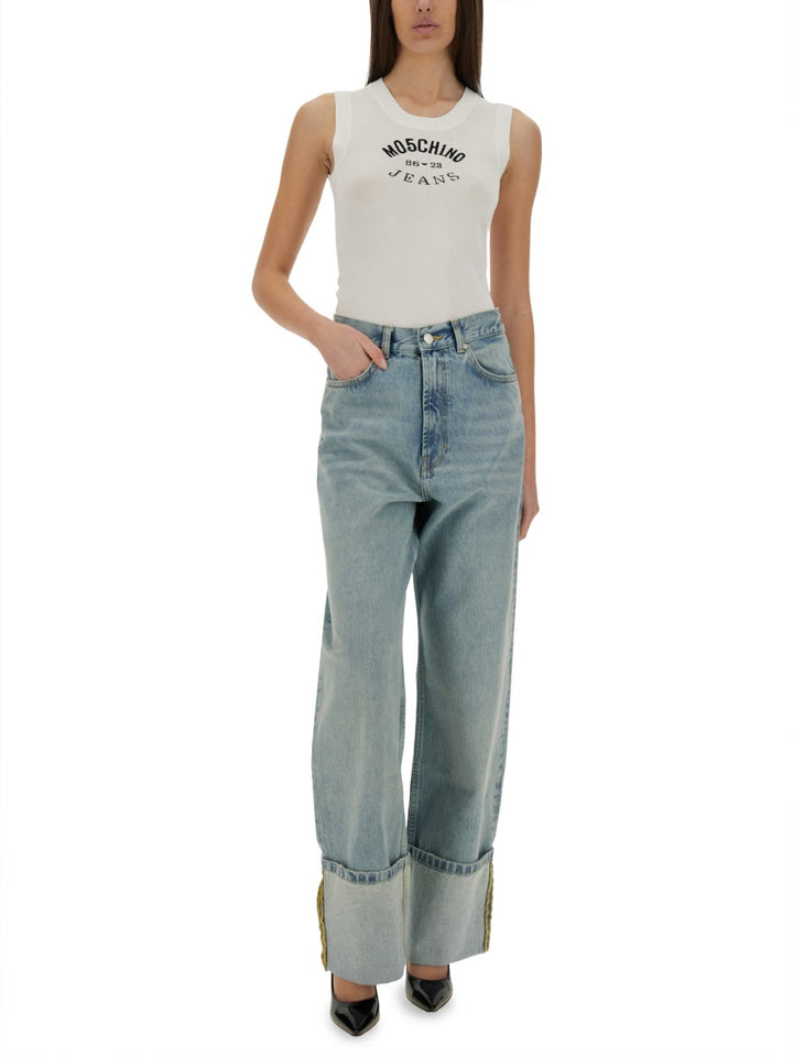 Moschino Jeans Tops - White | Wanan Luxury