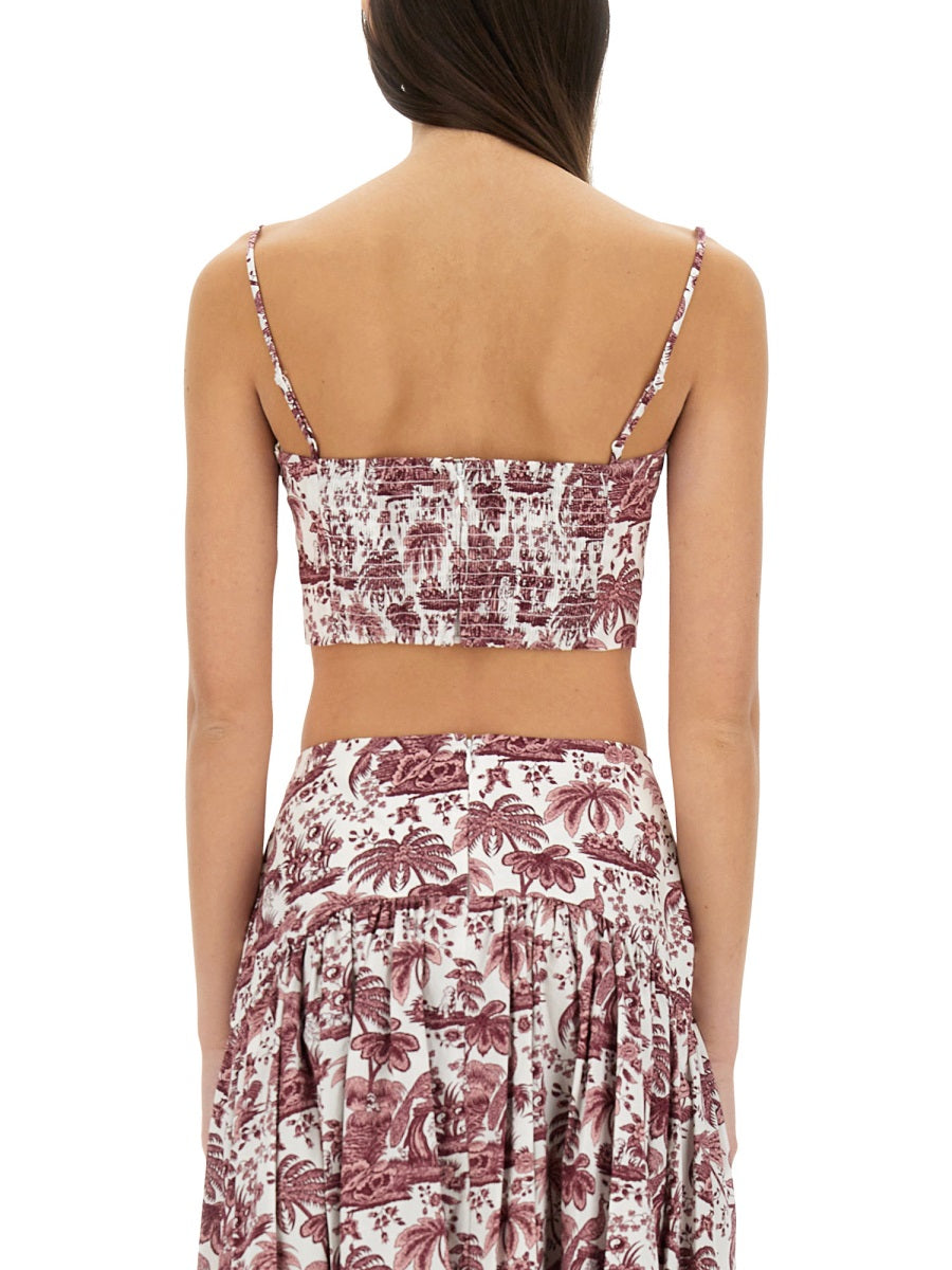 Staud Tops - Burgundy | Wanan Luxury