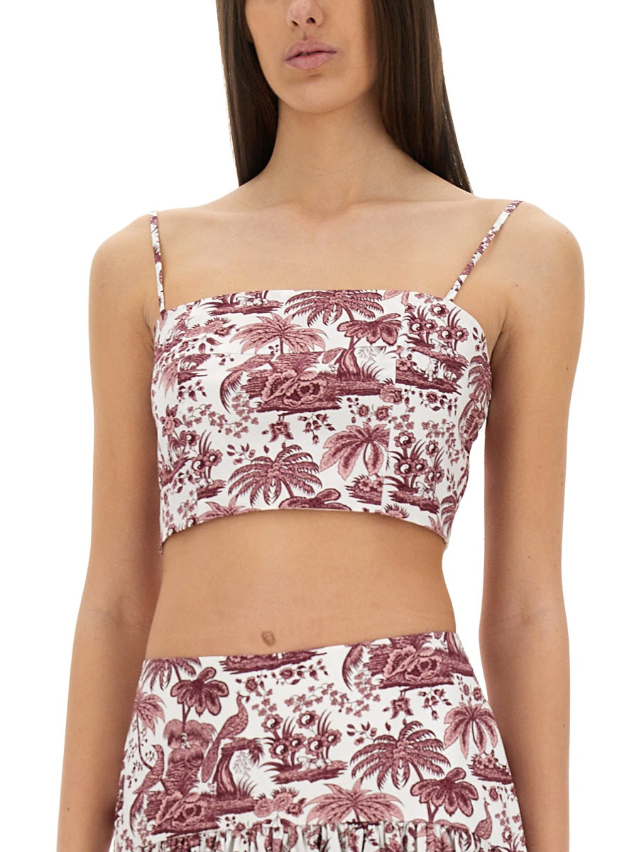 Staud Tops - Burgundy | Wanan Luxury