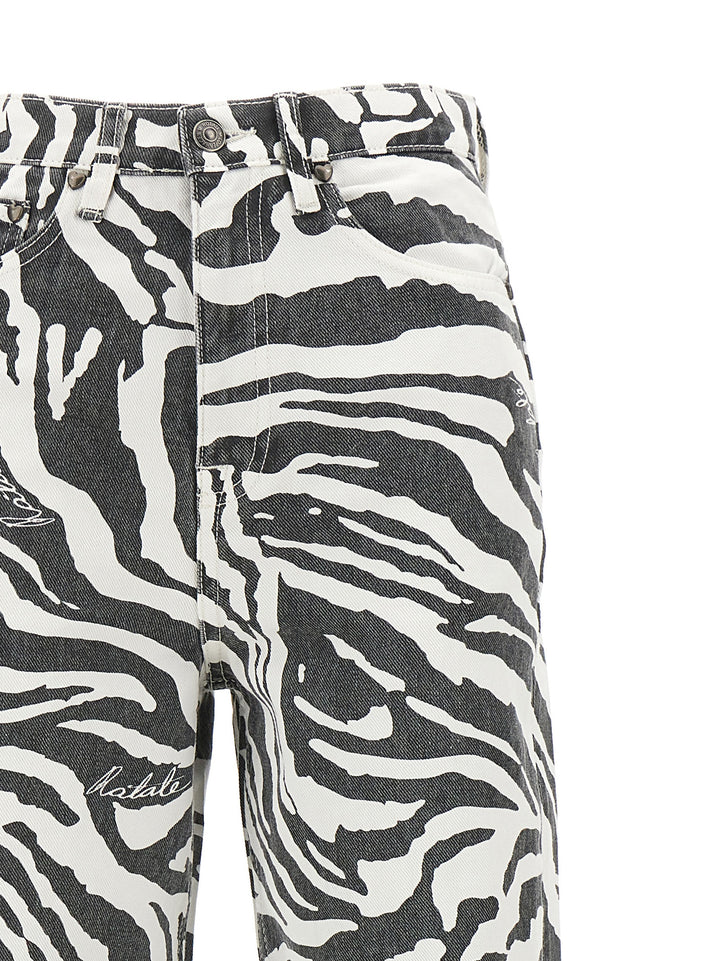 Zebra Jeans White/Black