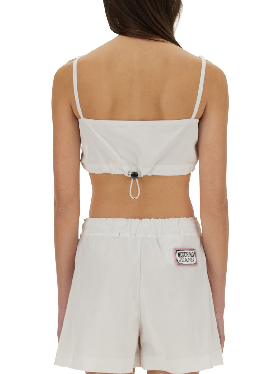 Moschino Jeans Tops - White | Wanan Luxury
