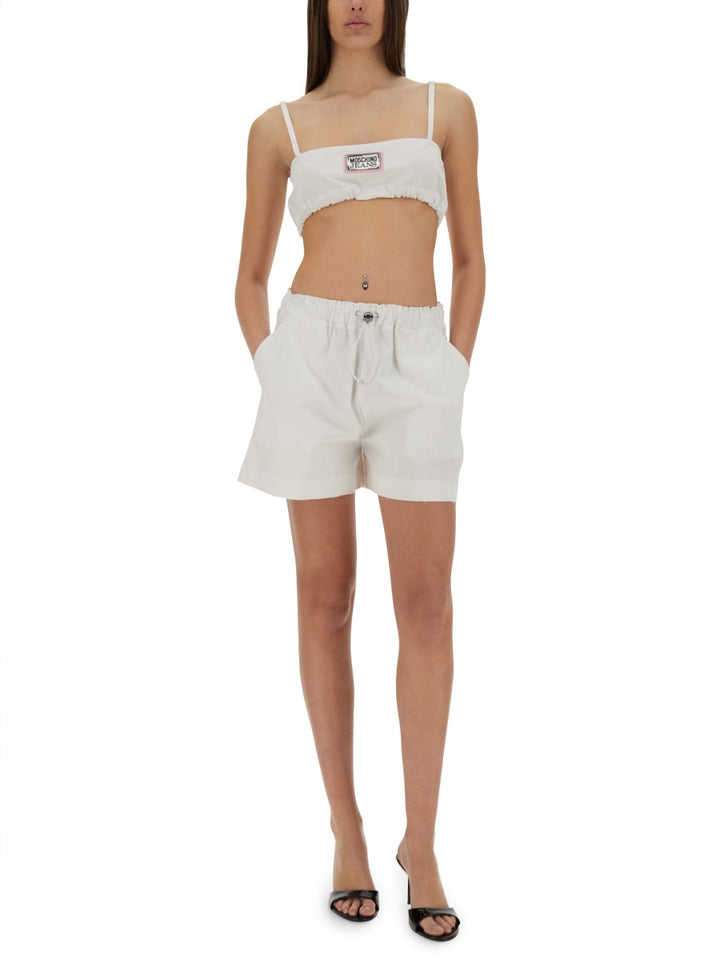 Moschino Jeans Shorts - White | Wanan Luxury