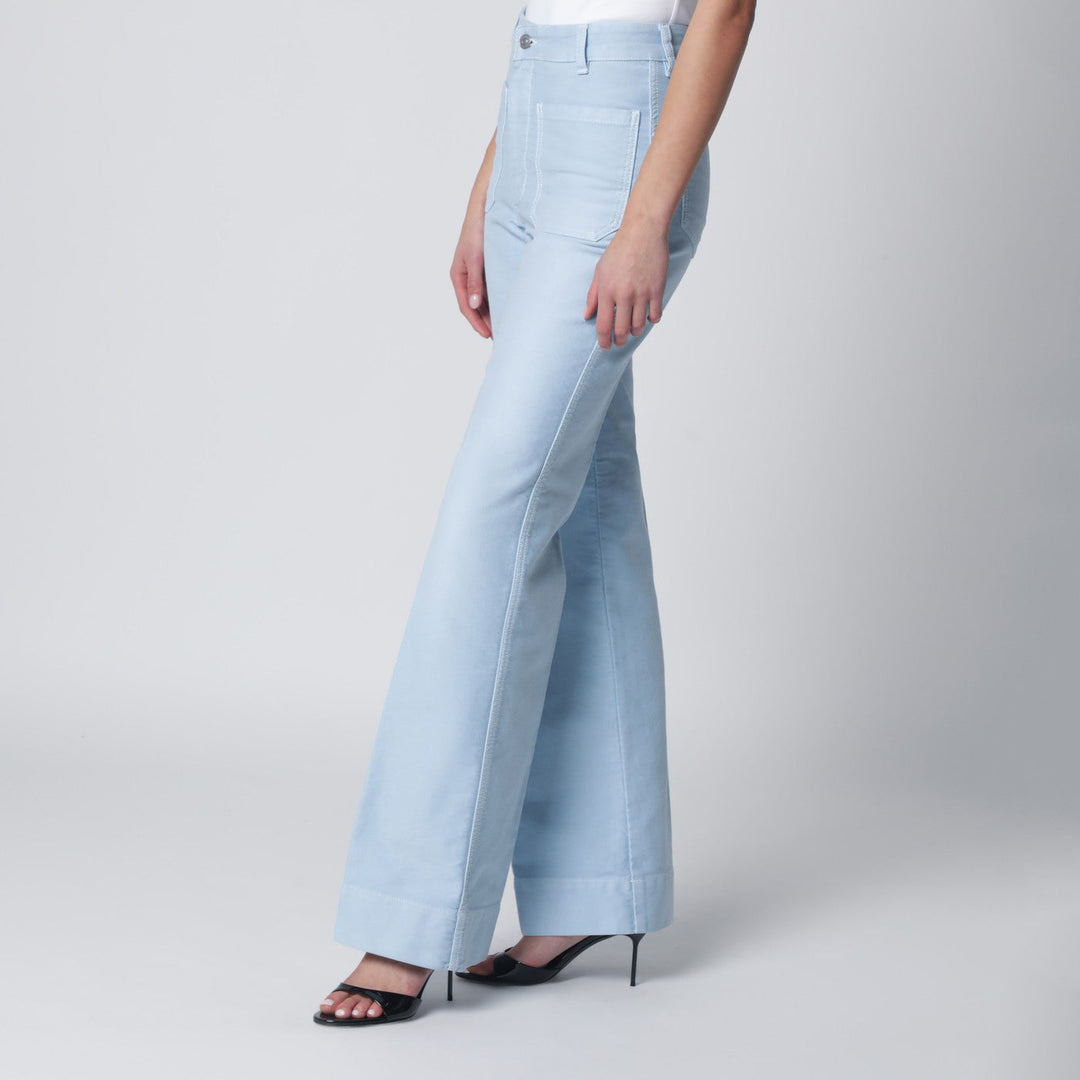 Victoria Beckham Pants - Light Blue | 3f2655ed576ba4d298632cdc728eef377db02ed5