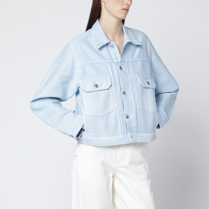 Victoria Beckham Coats & Jackets - Light Blue | 02432be581d9cfaaddfe8a8f963ccf217ba263df