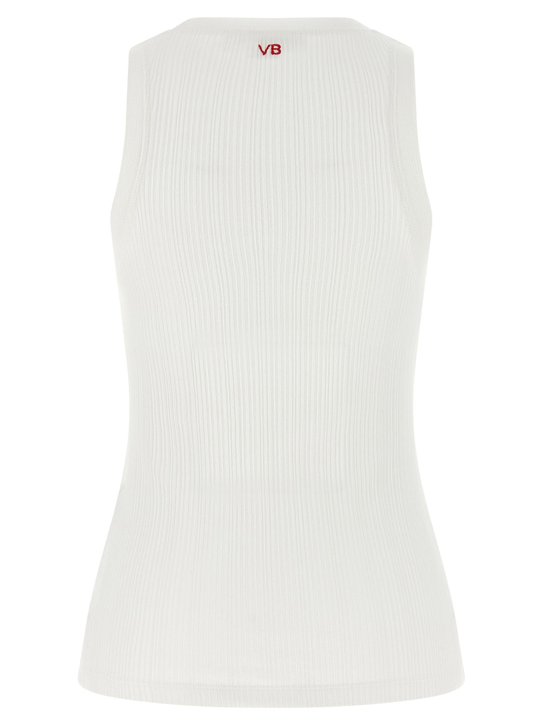 Victoria Beckham Rib Tank Tops - White | e5ae9914a5f2132295d4c04fa2cbd10f9dae987c