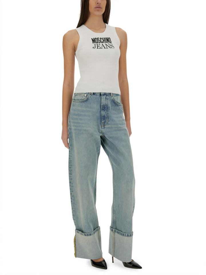 Moschino Jeans Tops - White | Wanan Luxury