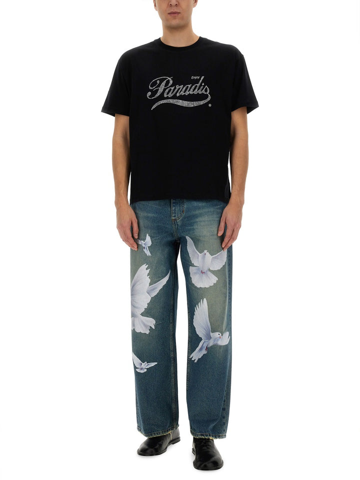 3.PARADIS T shirts - Black | Wanan Luxury