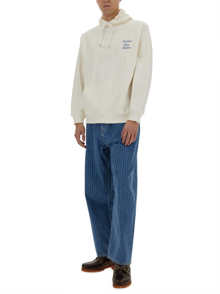 Drôle De Monsieur Sweatshirts - White | Wanan Luxury