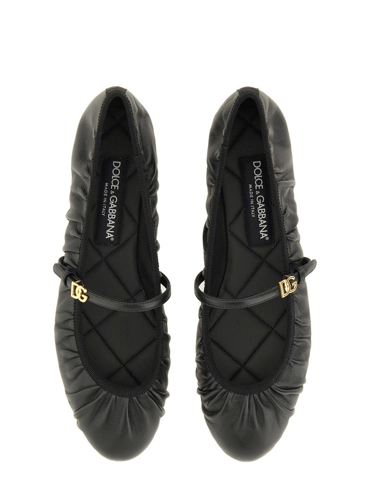 Dolce & Gabbana Flat Shoes - Black | Wanan Luxury