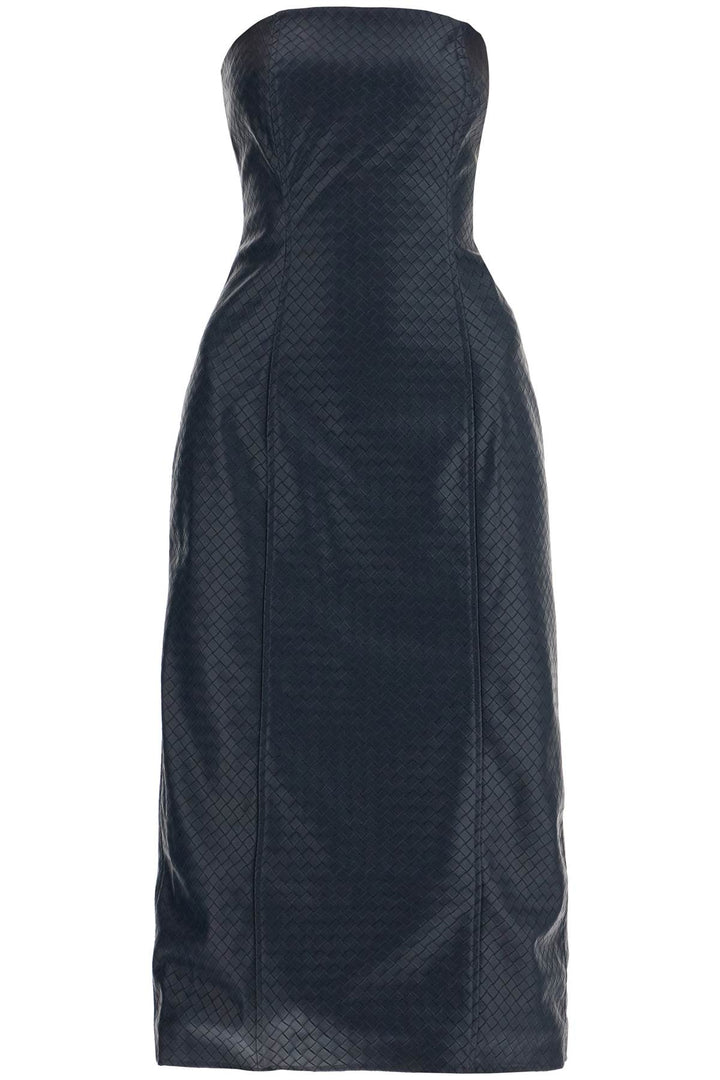 Woven Effect Sheath Dress With