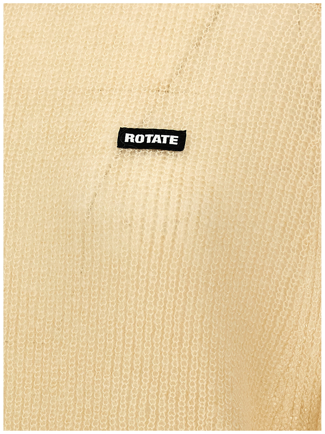 Logo Label Sweater Sweater, Cardigans White