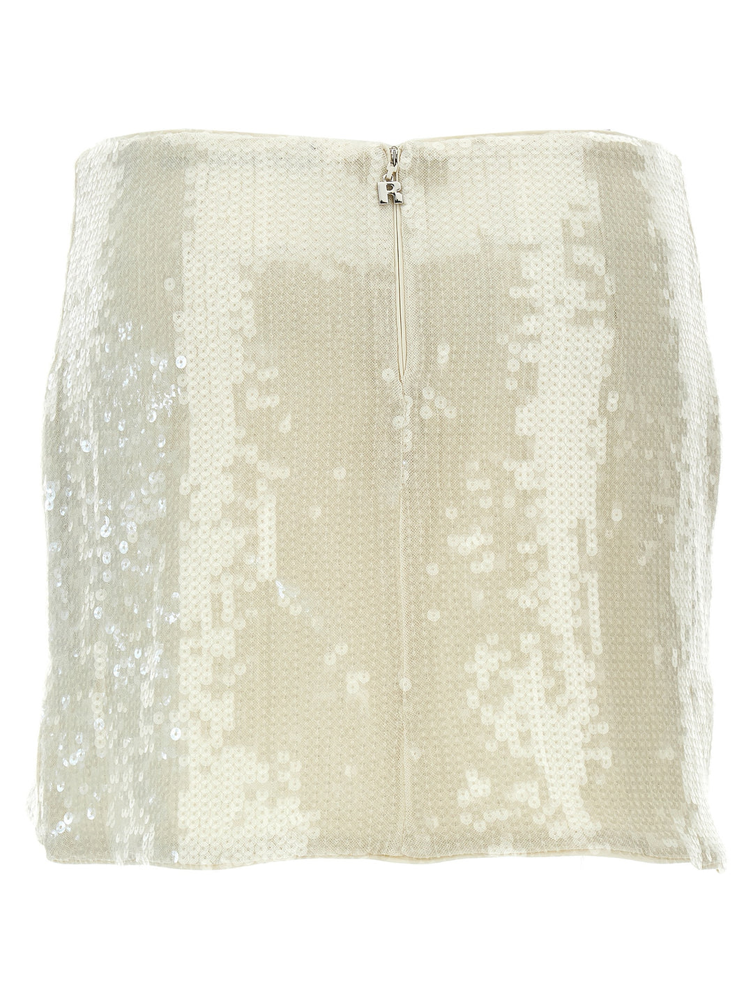 Sequins Mini Skirts White